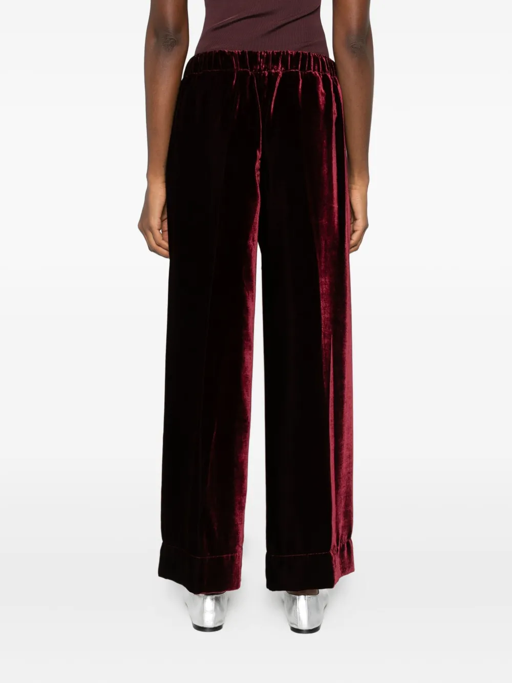 Why Ci Velvet Trousers In Black
