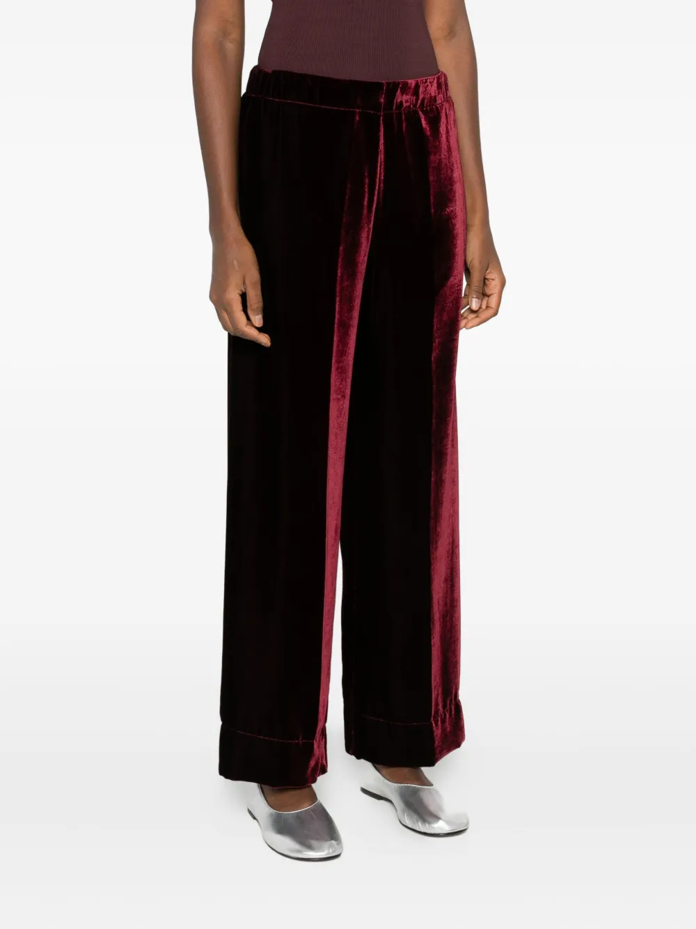 Why Ci Velvet Trousers In Black