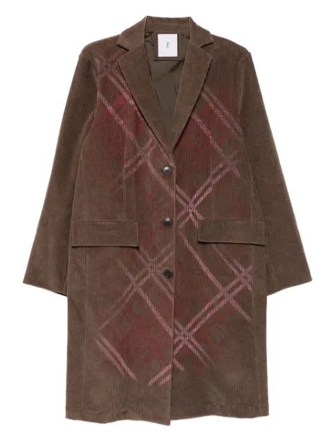 Why Ci checked corduroy coat