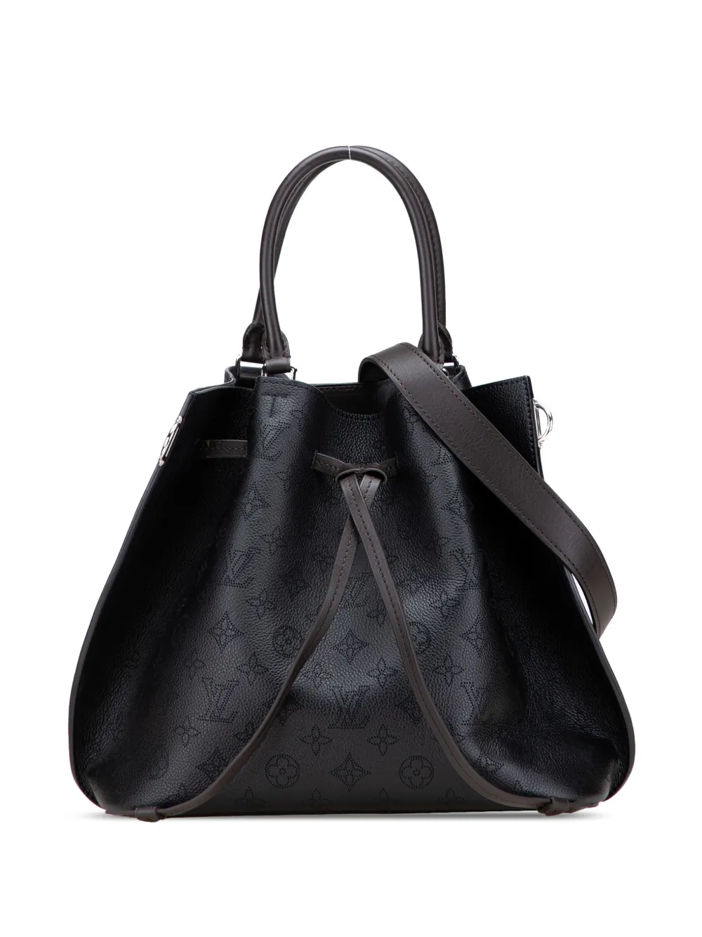 Louis Vuitton Pre-Owned 2019 モノグラム マヒナ ジロラッタ サッチェルバッグ - ブラック Louis Vuitton Pre-Owned 2019 モノグラム マヒナ ジロラッタ サッチェルバッグ - ブラック