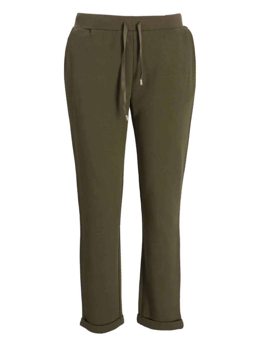 Liu •jo Drawstring-waist Track Pants In Green