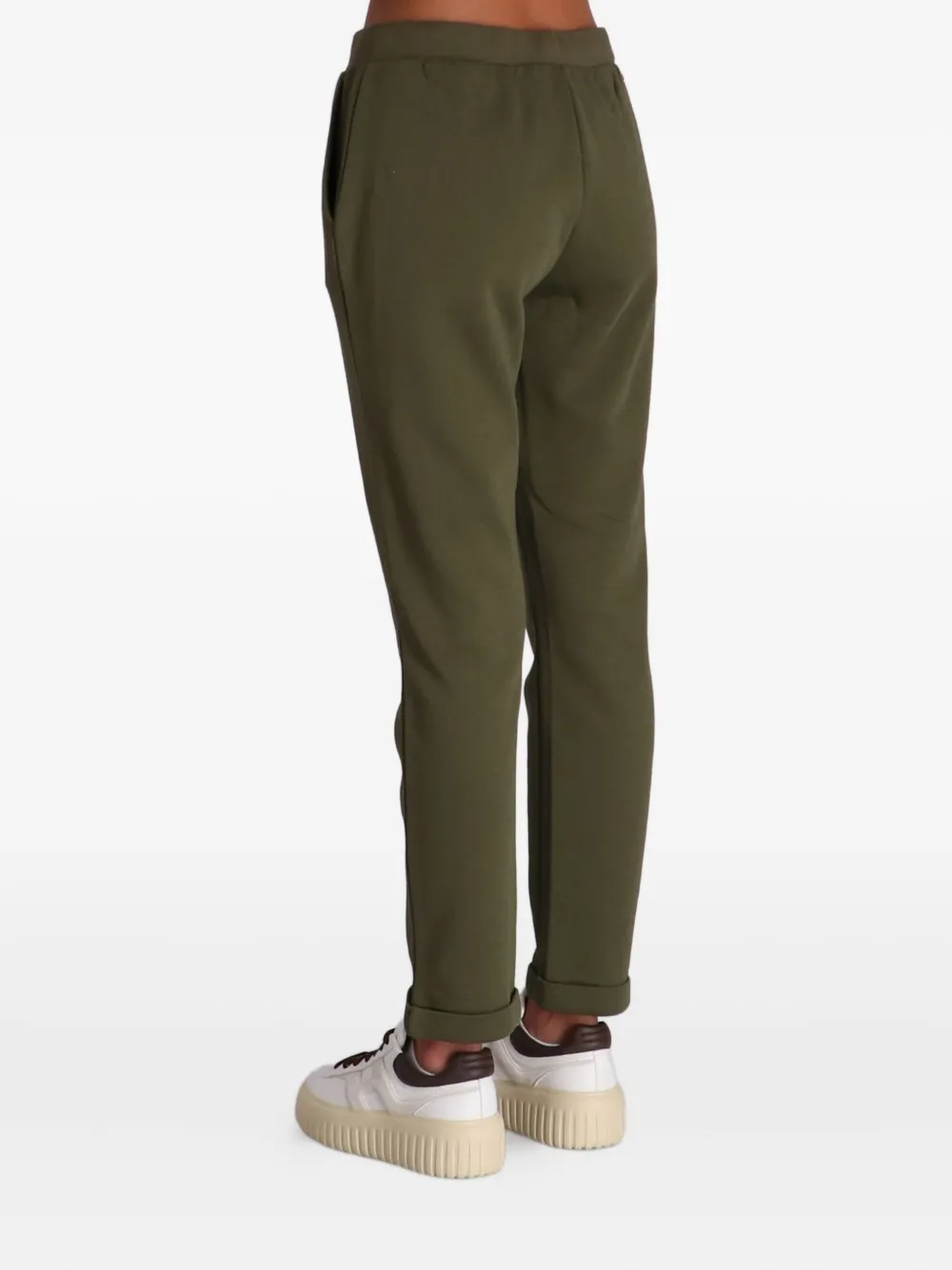 Liu •jo Drawstring-waist Track Pants In Green