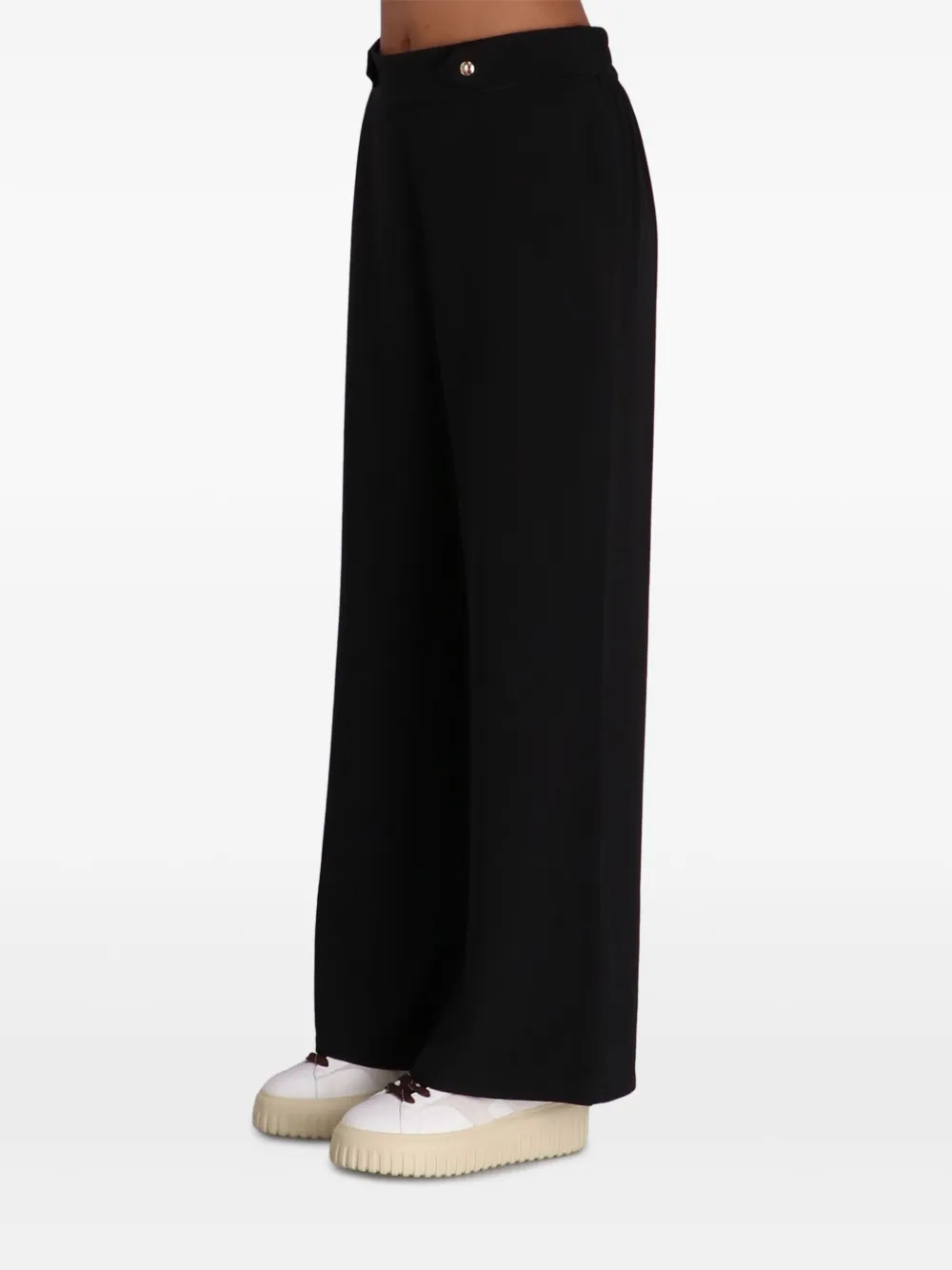 Liu •jo Cady Button-detailed Trousers In Black
