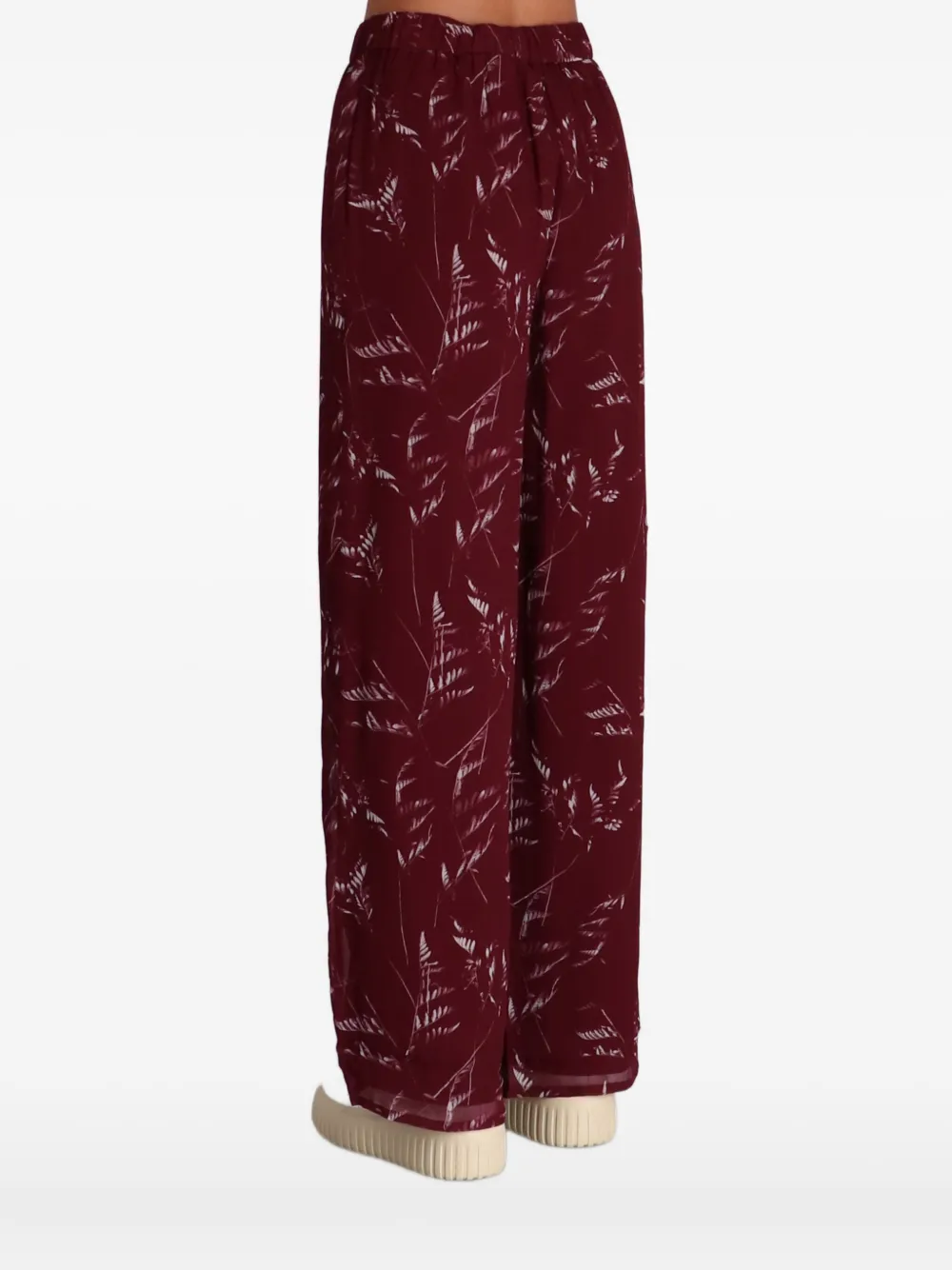 Armani Exchange Printed Trousers In Brown