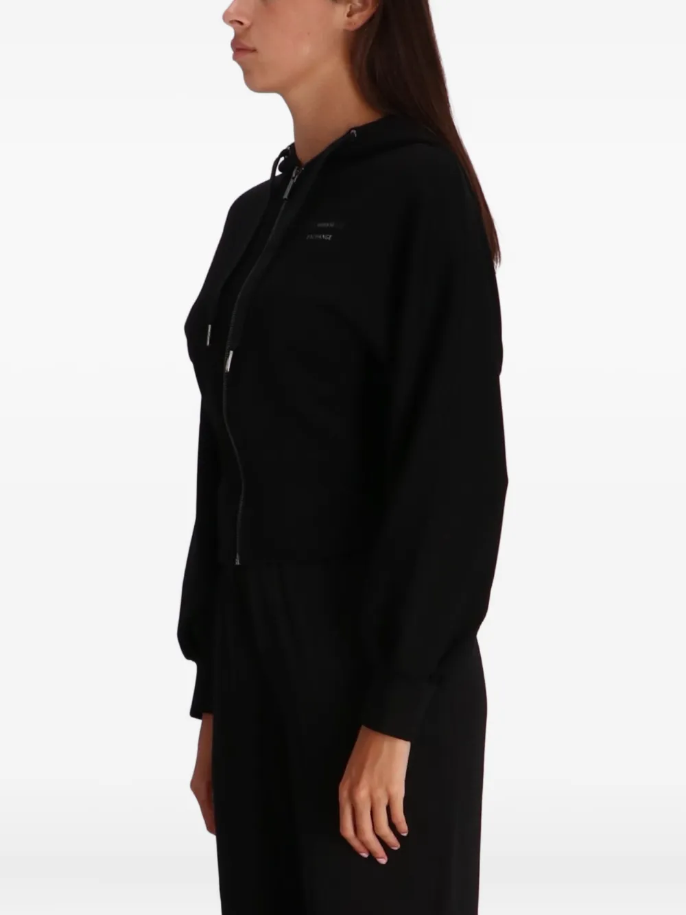 Armani Exchange Hoodie met rits Zwart