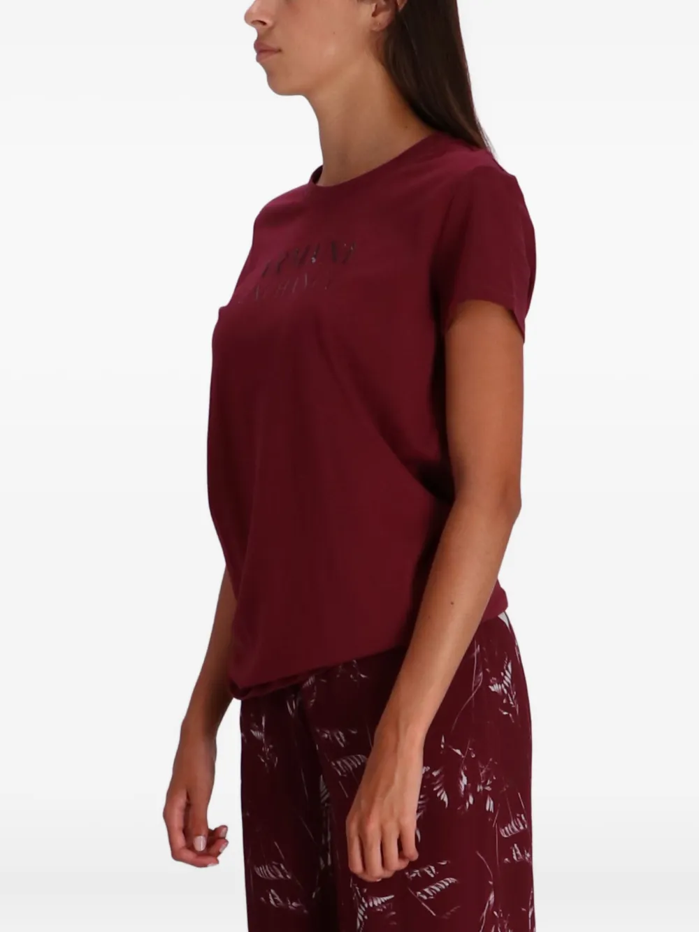 Armani Exchange T-shirt met logo Rood