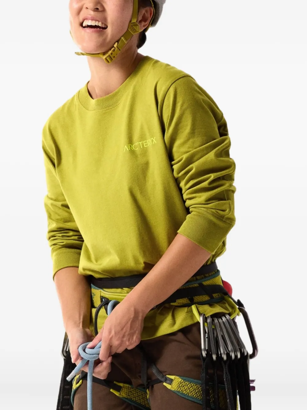 Arc'teryx Kragg Bird-graphic Long-sleeve Top In Green