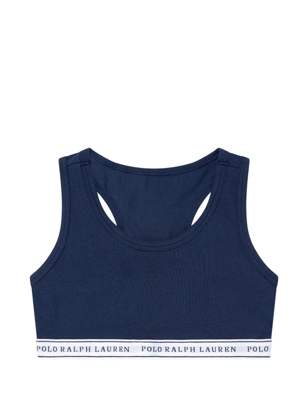 POLO RALPH LAUREN KIDS Twee racerback bh's met logoband Blauw