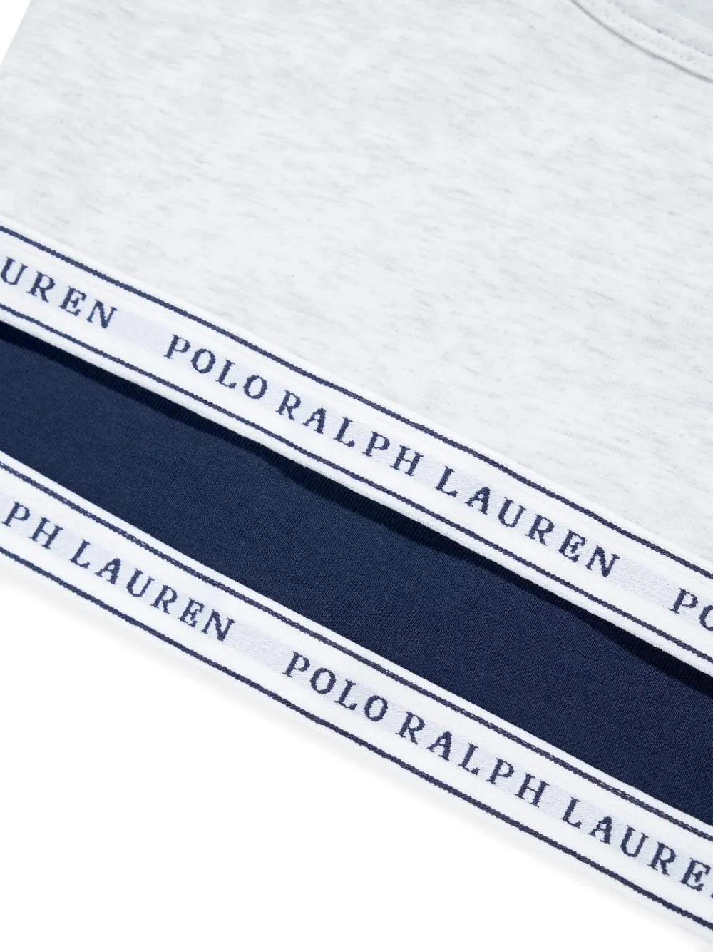 POLO RALPH LAUREN KIDS Twee racerback bh's met logoband Blauw