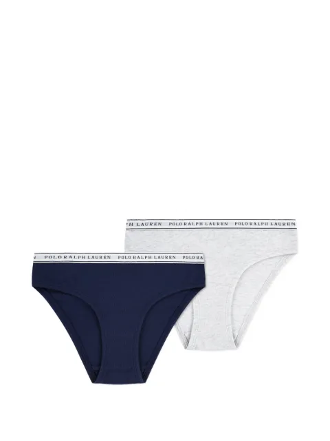POLO RALPH LAUREN KIDS set de dos piezas de ropa interior con logo en la pretina