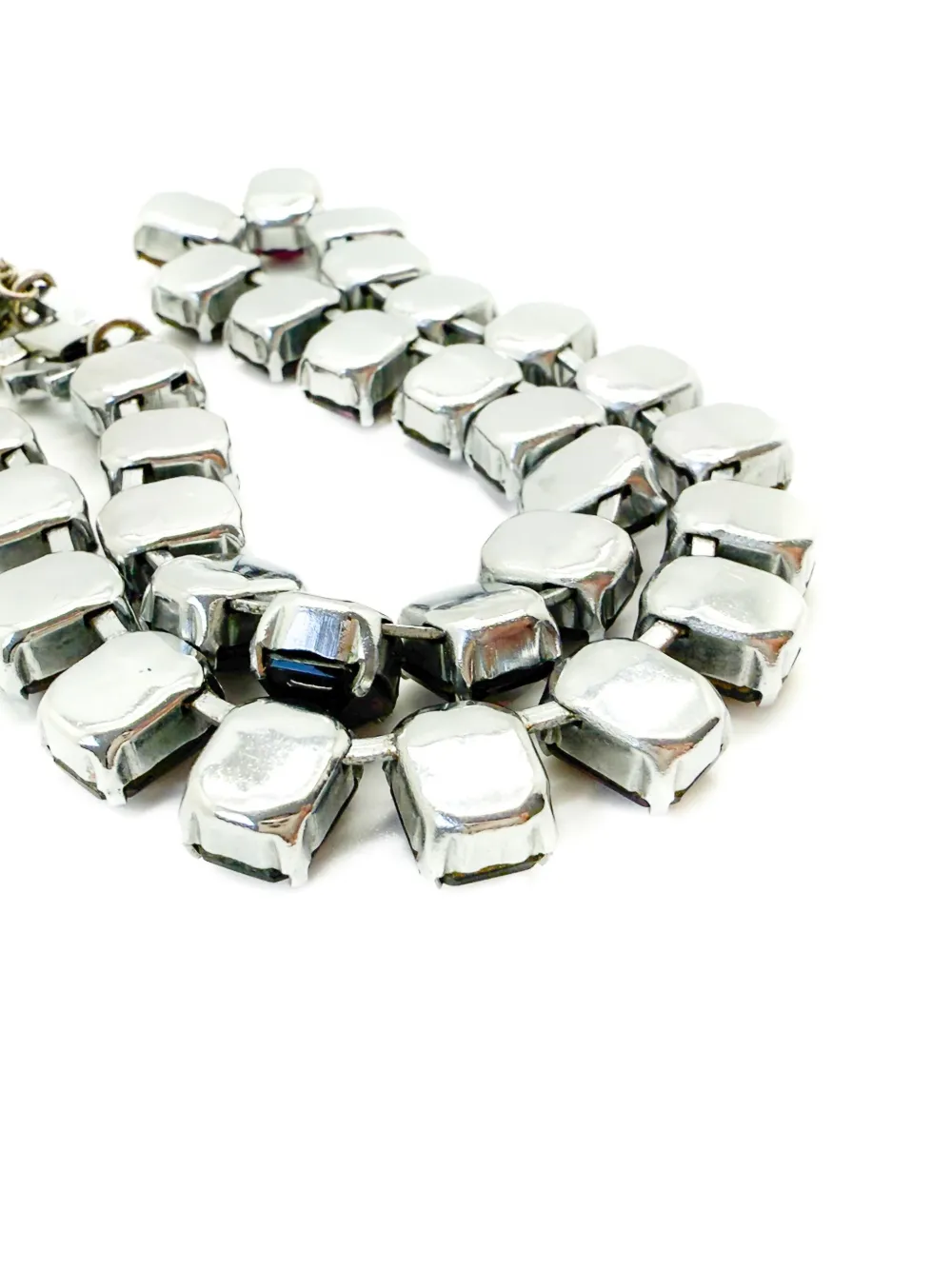 Pre-owned Jennifer Gibson Jewellery 1920s Rivière Necklace In Gray