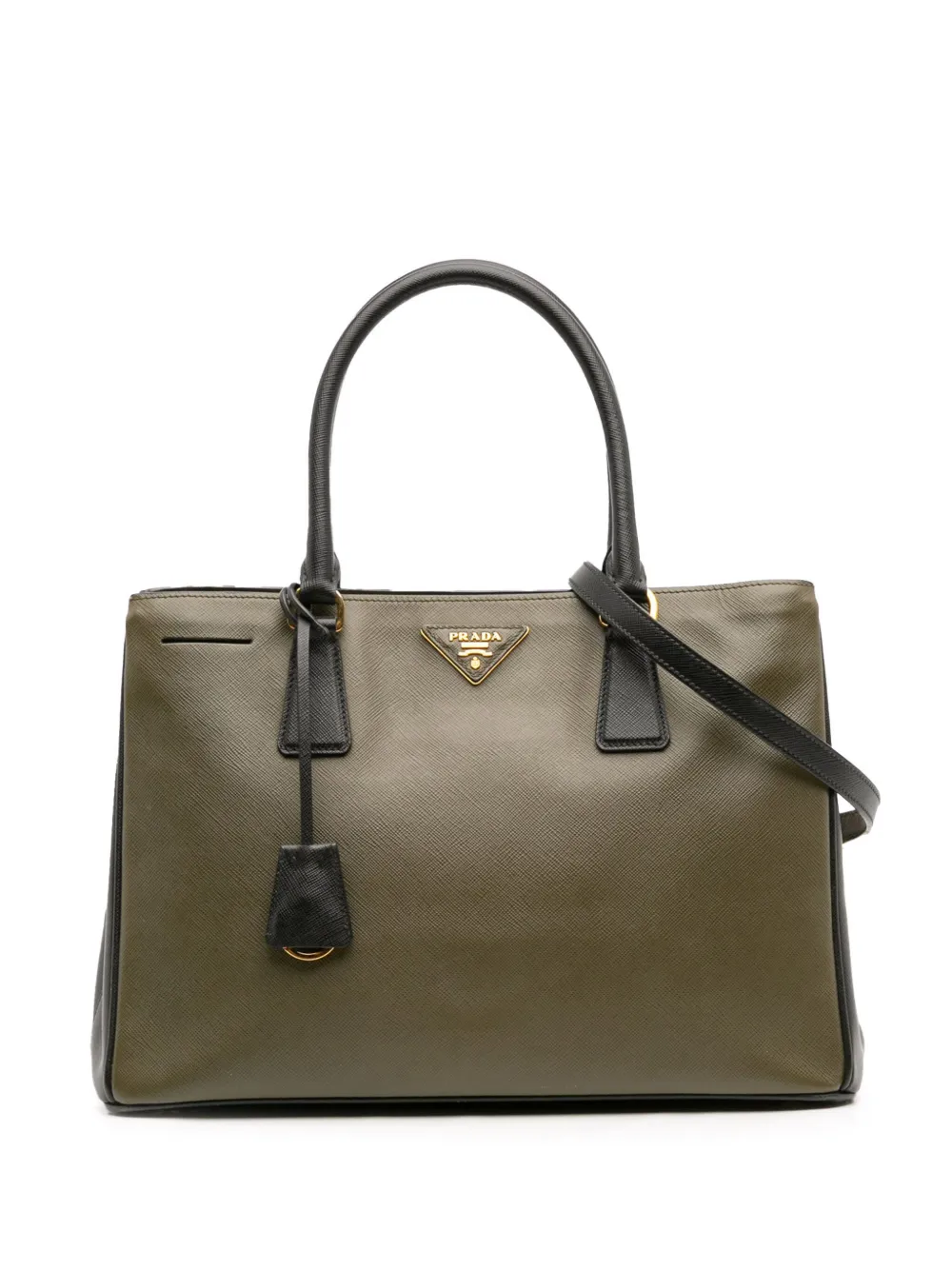 Prada Pre-Owned 2013-2025 Medium Bicolor Saffiano Lux Galleria satchel Prada Pre-Owned 2013-2025 Medium Bicolor Saffiano Lux Galleria satchel