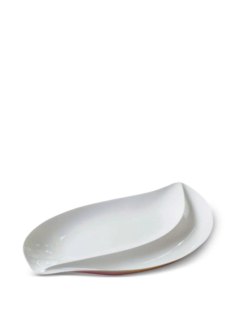 Villeroy & Boch leaf-shaped decorative plate (50cm x 30cm) | White | Image 1