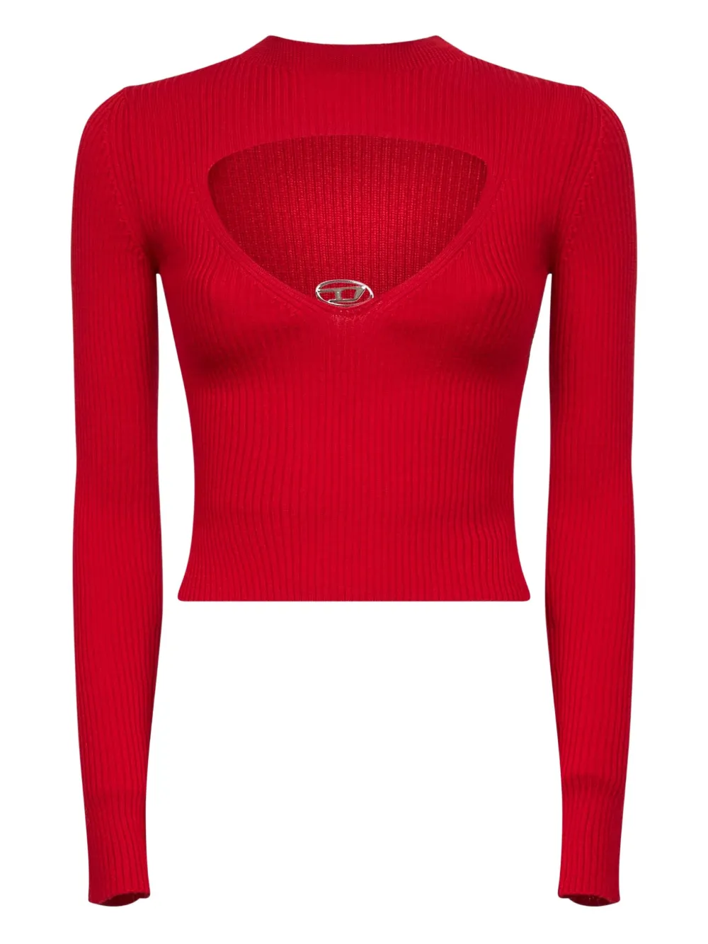 Diesel Geribbelde tanktop Rood