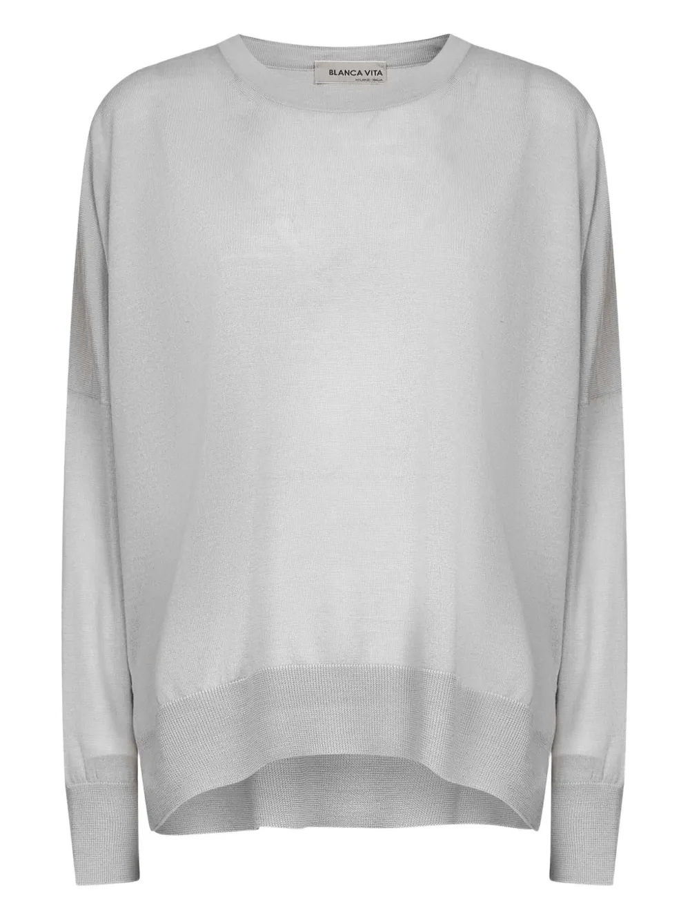 Blanca Vita crew-neck sweater Grijs