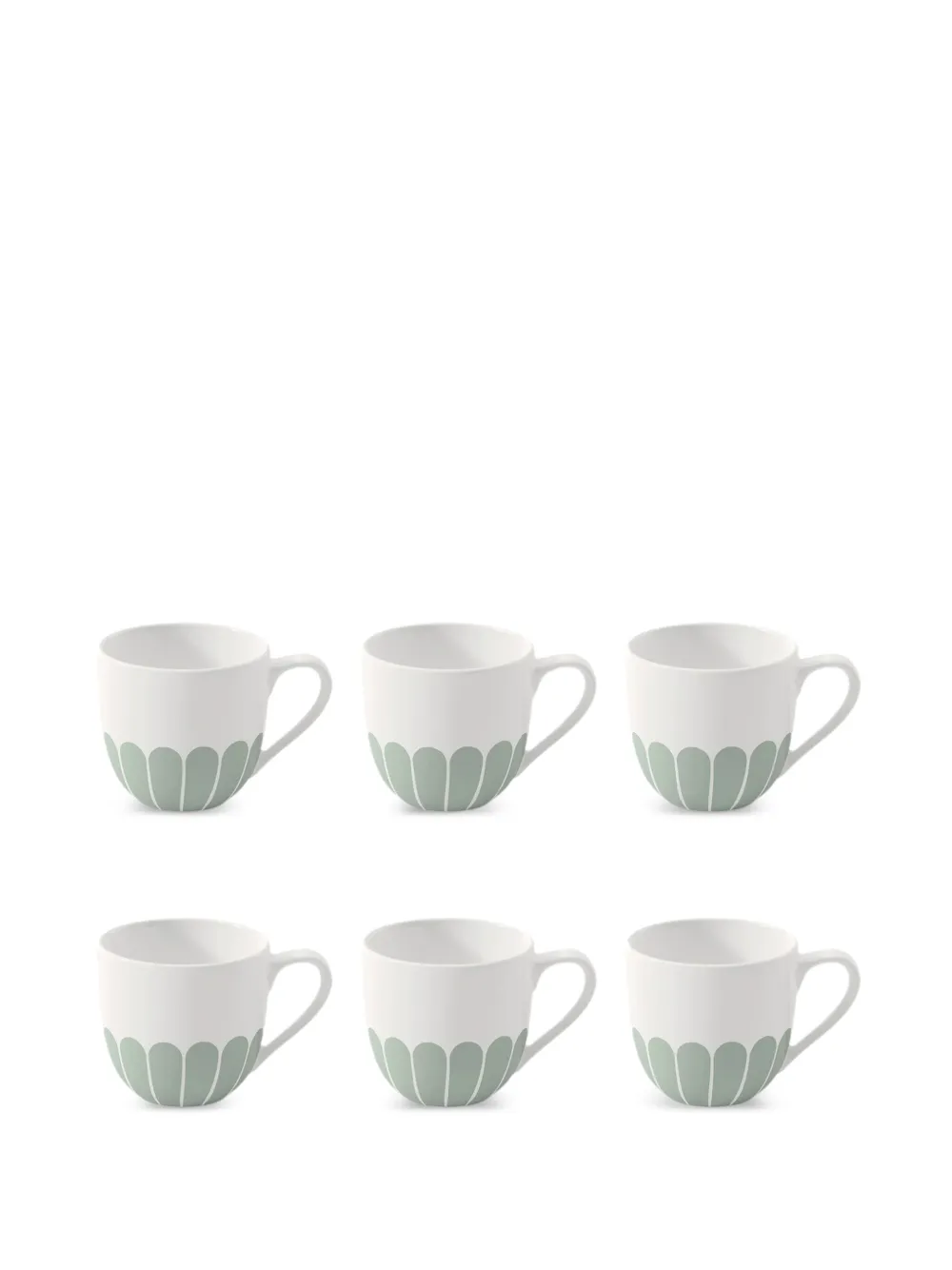 Villeroy & Boch Tazze da caffè a fiori (6 pezzi) - Verde