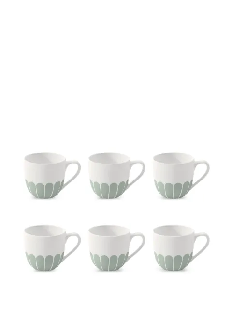 Villeroy & Boch set de seis tazas de café con motivo floral