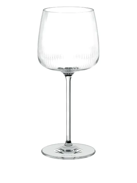 Villeroy & Boch linear-etched wine glasses (set of four)
