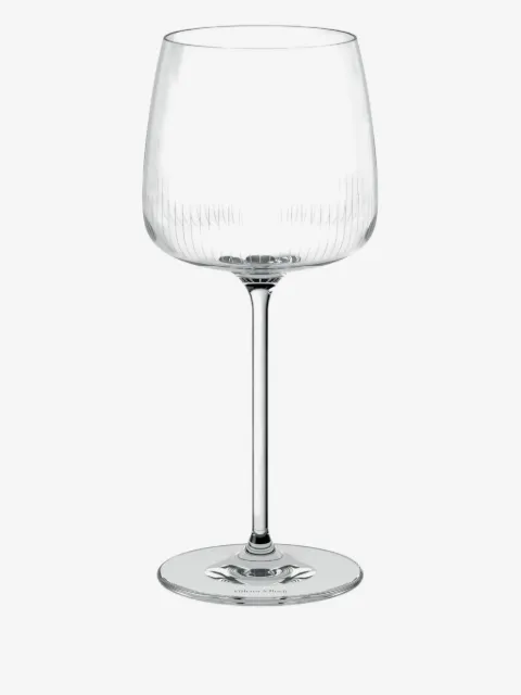 Villeroy & Boch linear-etched wine glasses (set of four)