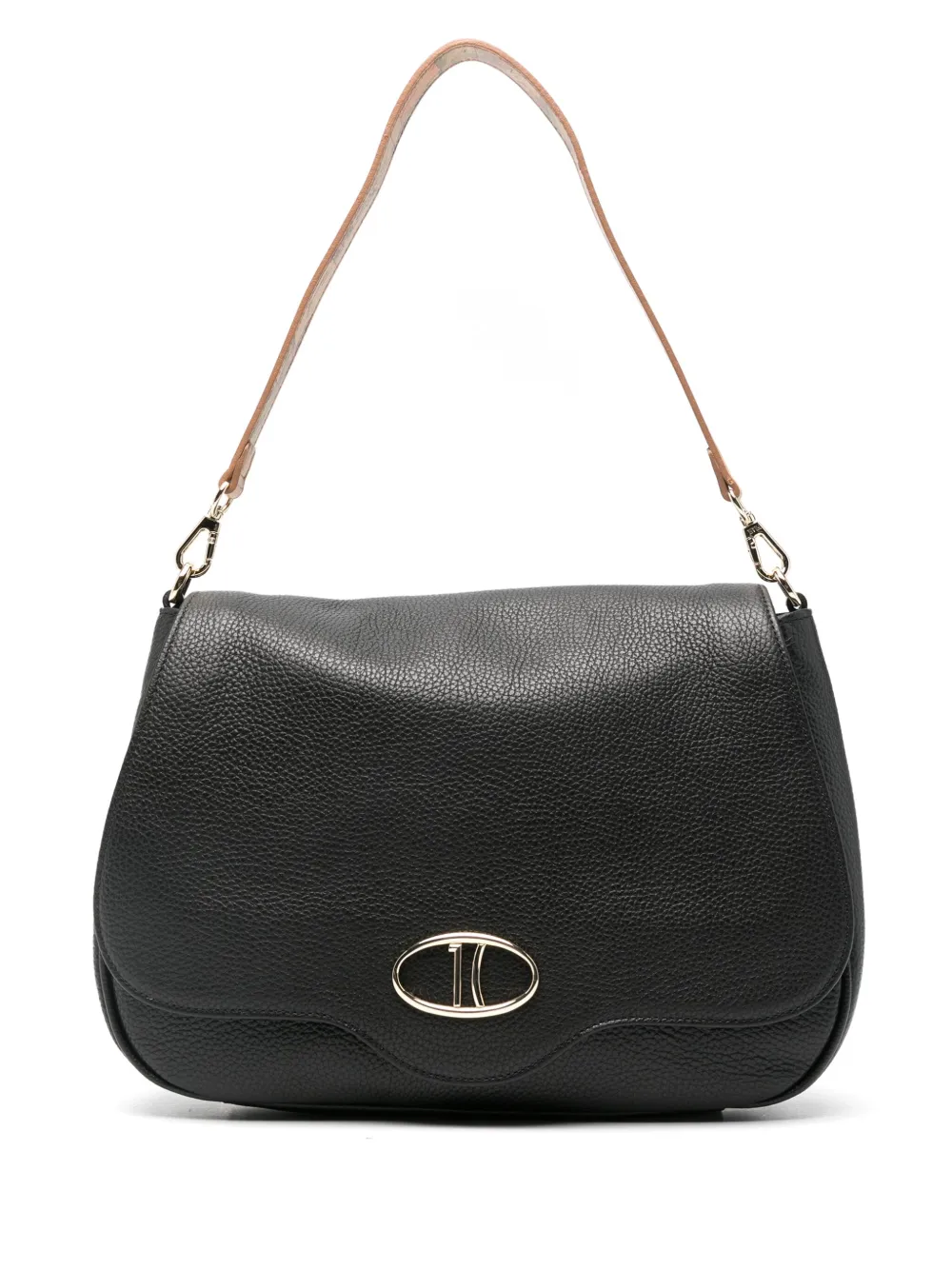ALVIERO MARTINI 1° CLASSE flap-front leather shoulder bag | Black | Image 1