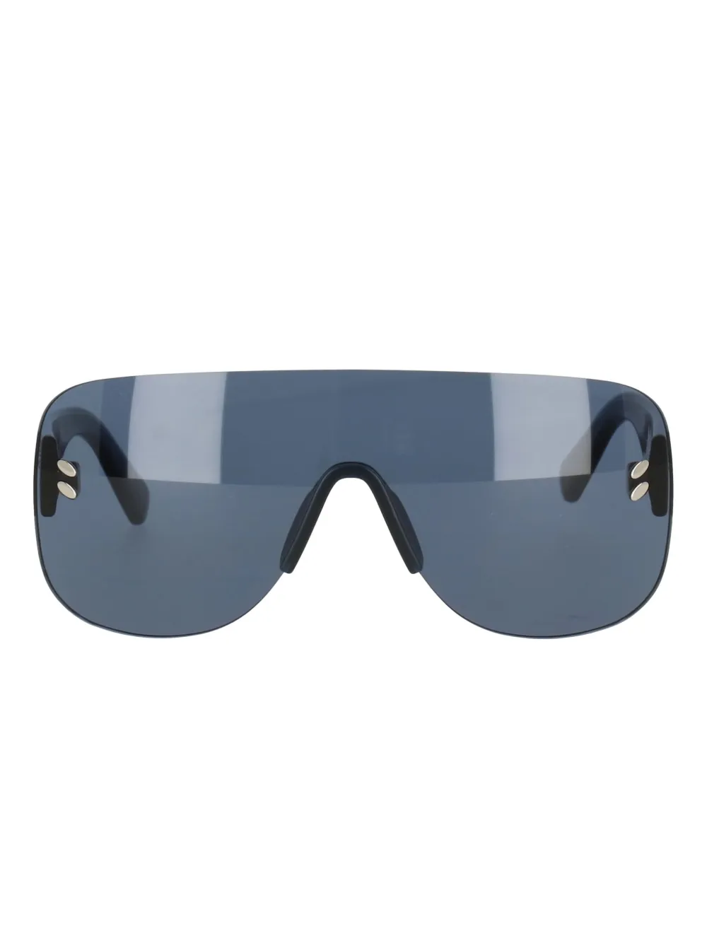 Stella Mccartney Shield-frame Logo Sunglasses In Blue