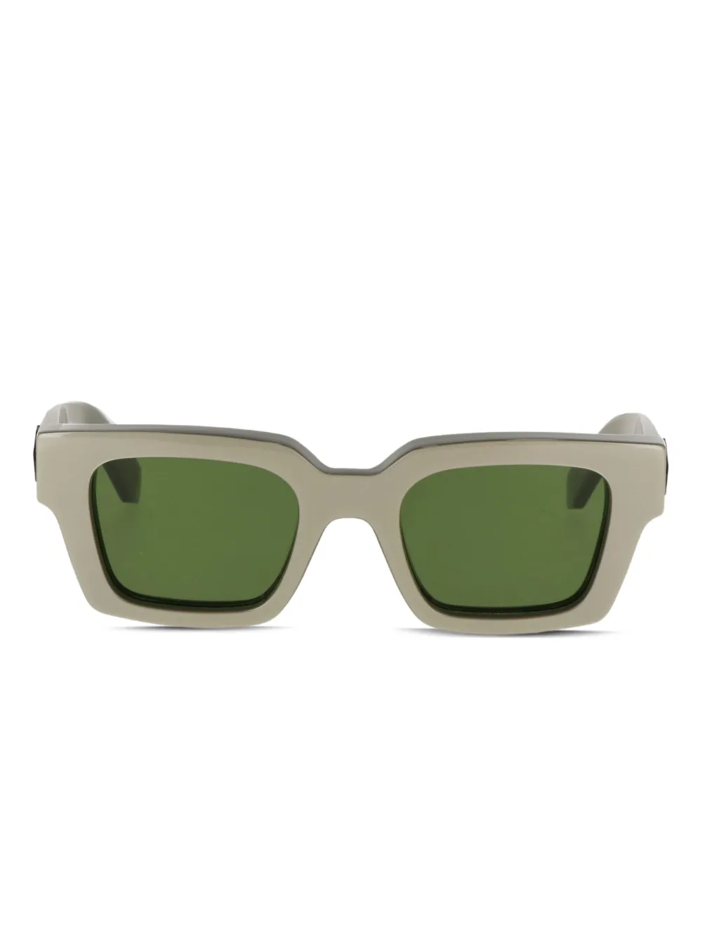 Off-white Arrow-logo Square-frame Sunglasses In Gray