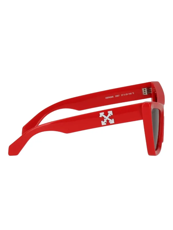 Off-White Eyewear cat-eye logo-detail Sunglasses | FARFETCH display picture 3