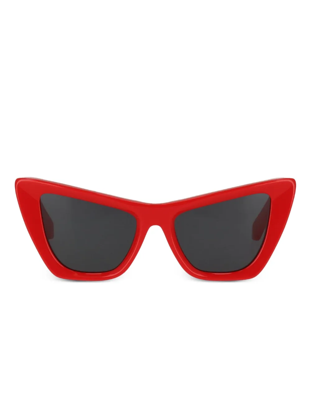 Off-white Cat-eye Logo-detail Sunglasses In Red