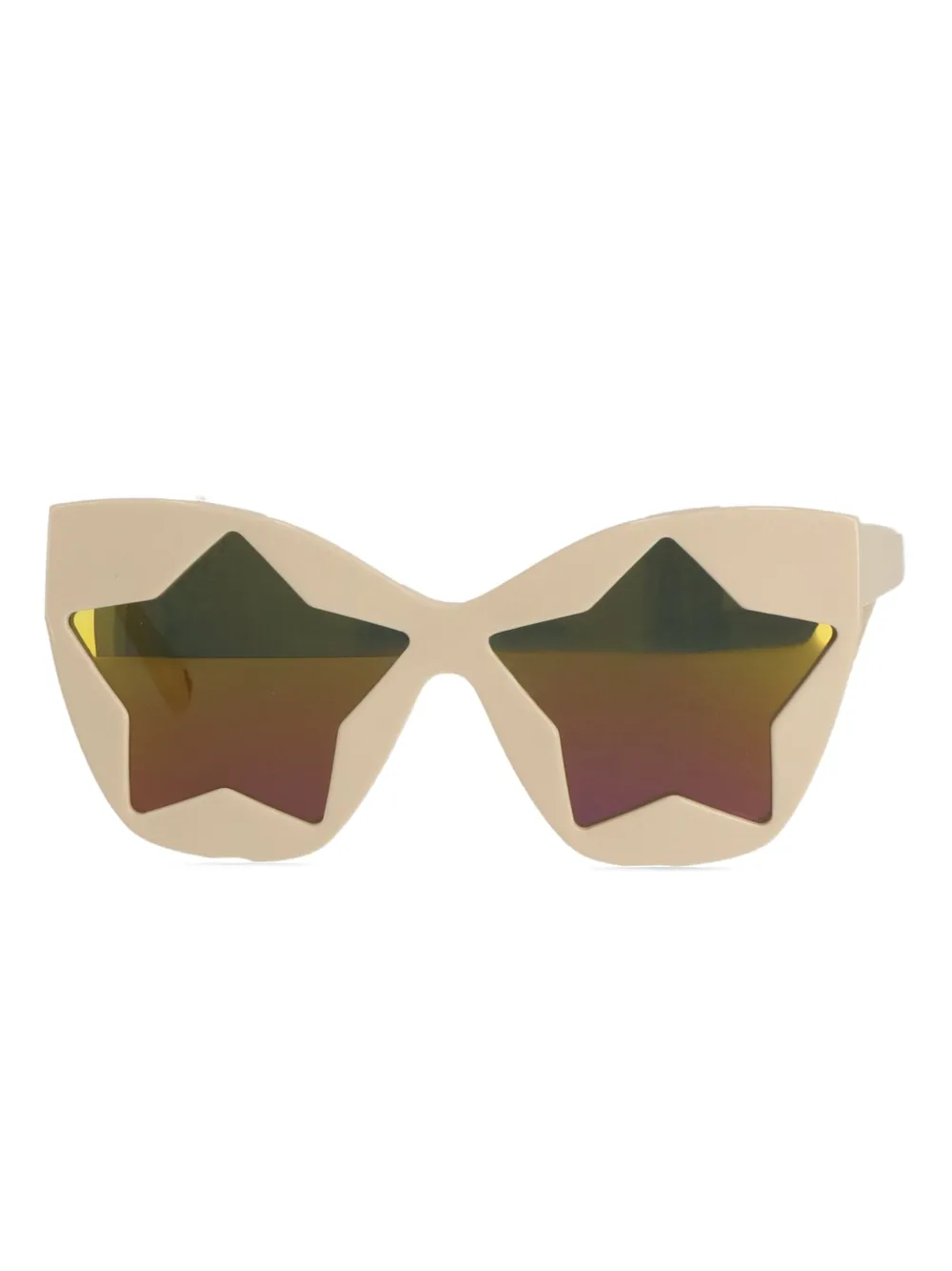 Stella McCartney Kids Zonnebril met stervormig montuur Beige