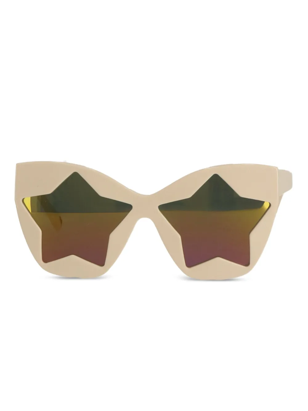 Stella McCartney Kids Zonnebril met stervormig montuur Beige