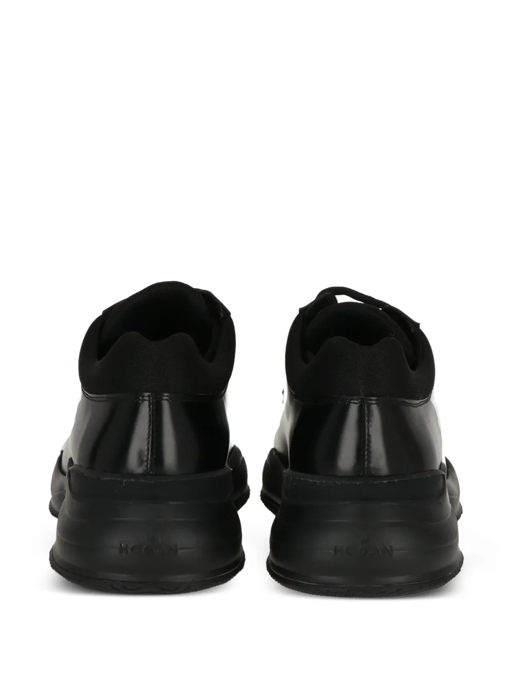 Hogan lace-up leather sneakers Black
