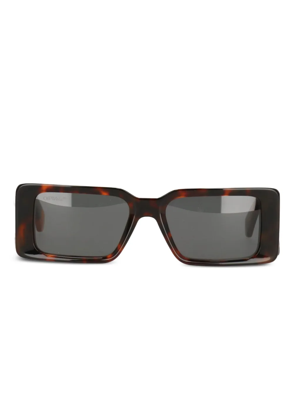 Off-white Havana Rectangle Sunglasses In Brown