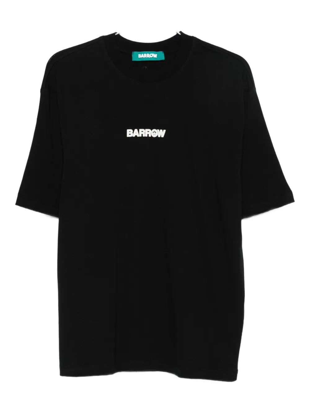 Barrow Teddy-print Cotton T-shirt In Black