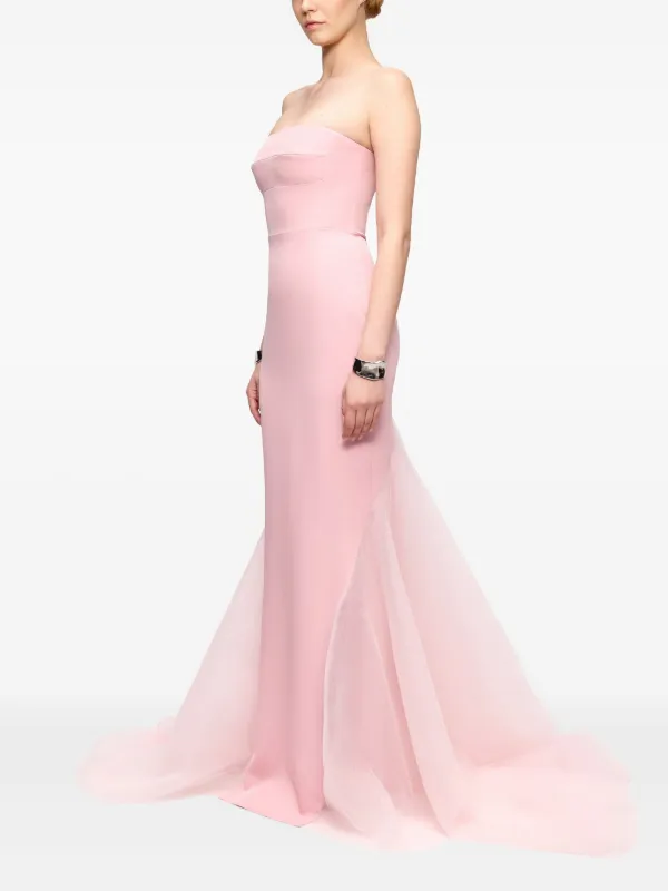 V:PM ATELIER Vestido De Fiesta Palabra De Honor Rosa FARFETCH ES