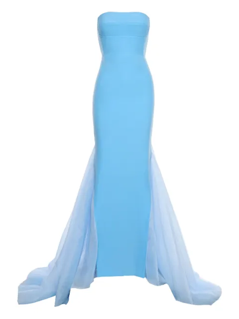 V:PM ATELIER Ariana strapless-fishtail maxi gown