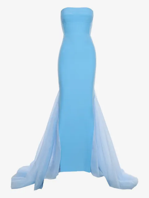 V:PM ATELIER Ariana strapless-fishtail maxi gown