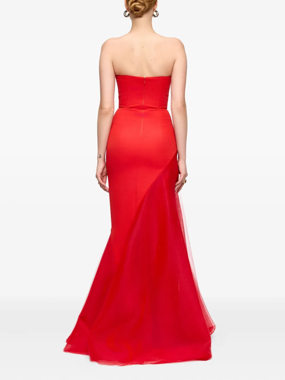 V:PM ATELIER Strapless jurk Rood