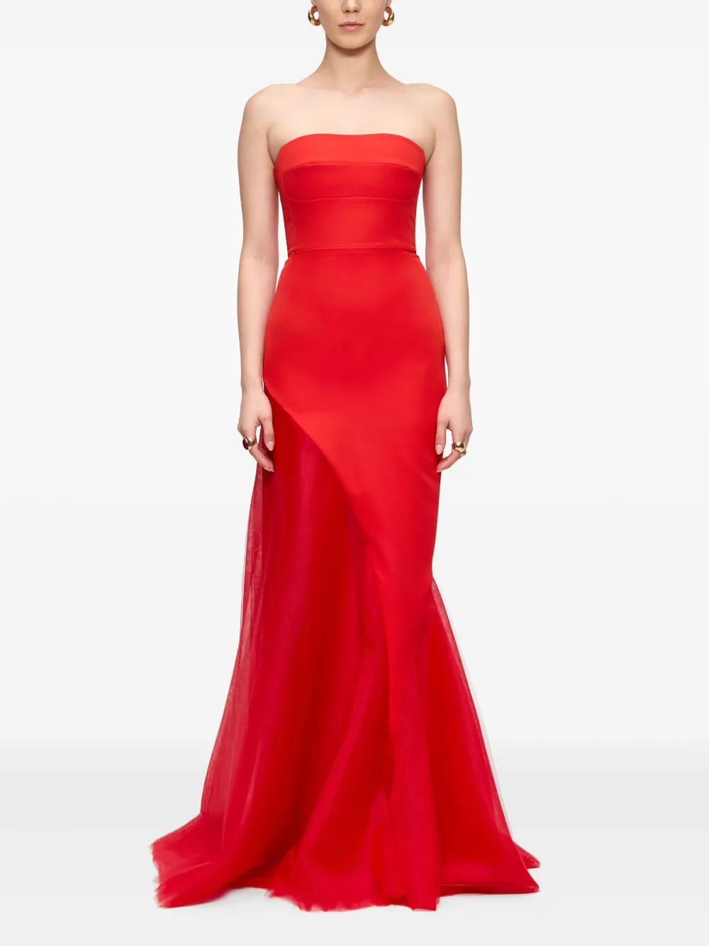 V:PM ATELIER Strapless jurk - Rood