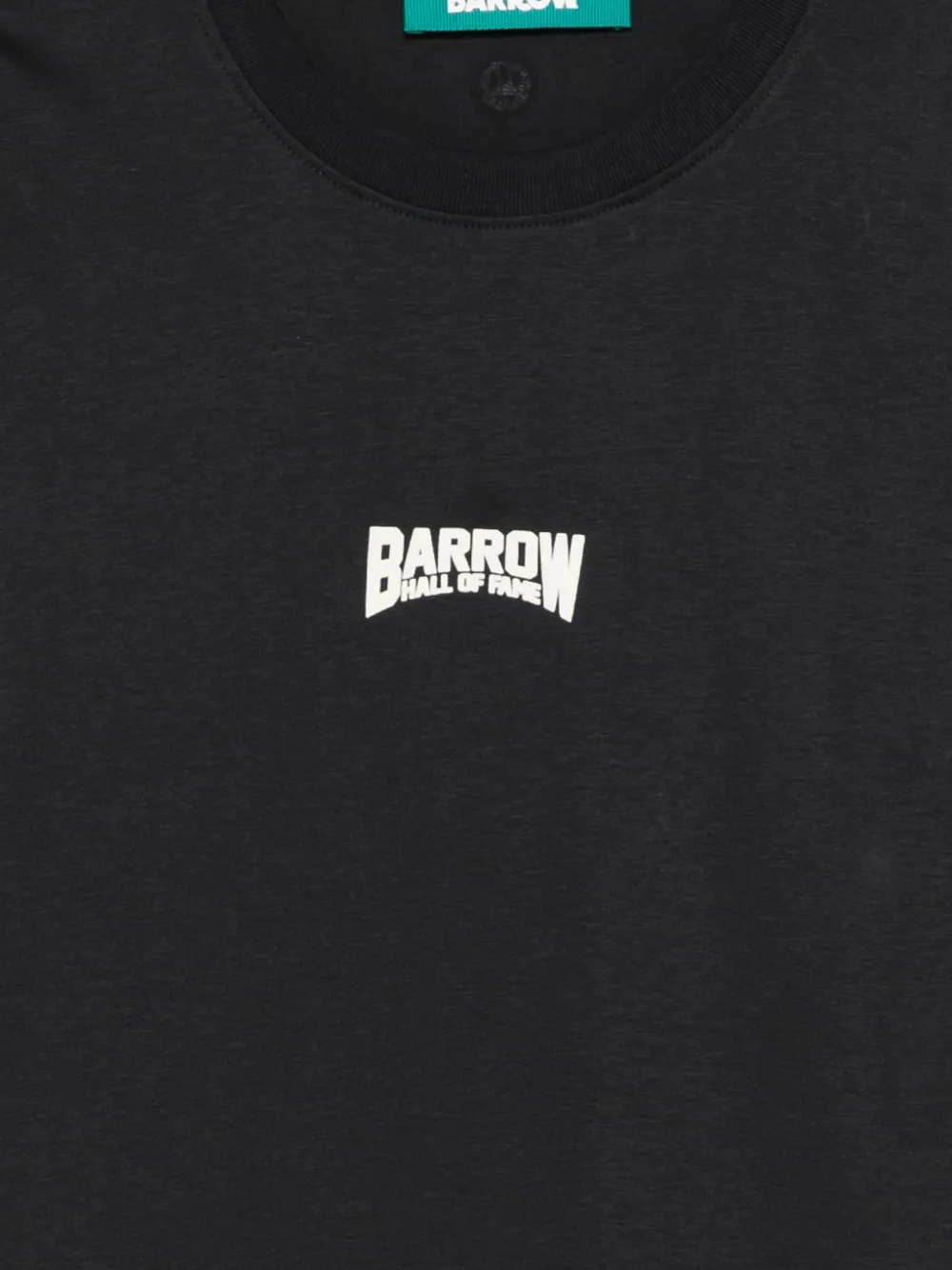 Barrow Statue-print Cotton T-shirt In Gray
