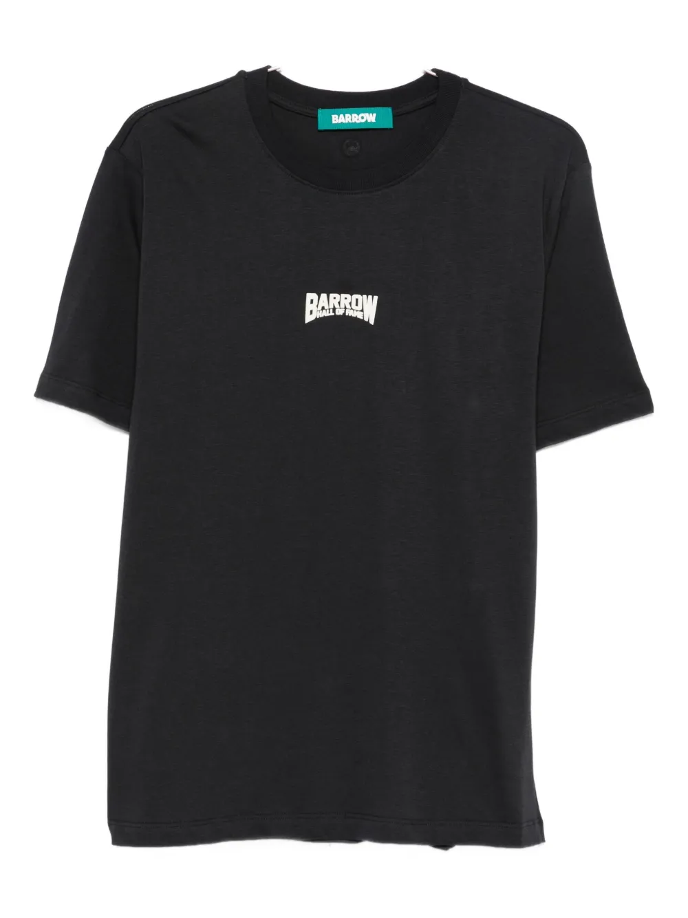 Barrow Statue-print Cotton T-shirt In Gray