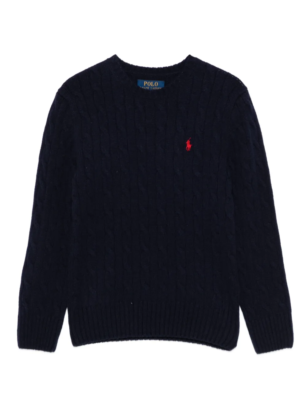 POLO RALPH LAUREN KIDS ケーブルニット セーター - ブルー POLO RALPH LAUREN KIDS ケーブルニット セーター - ブルー