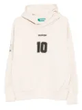 BARROW graphic-print cotton hoodie - Neutrals