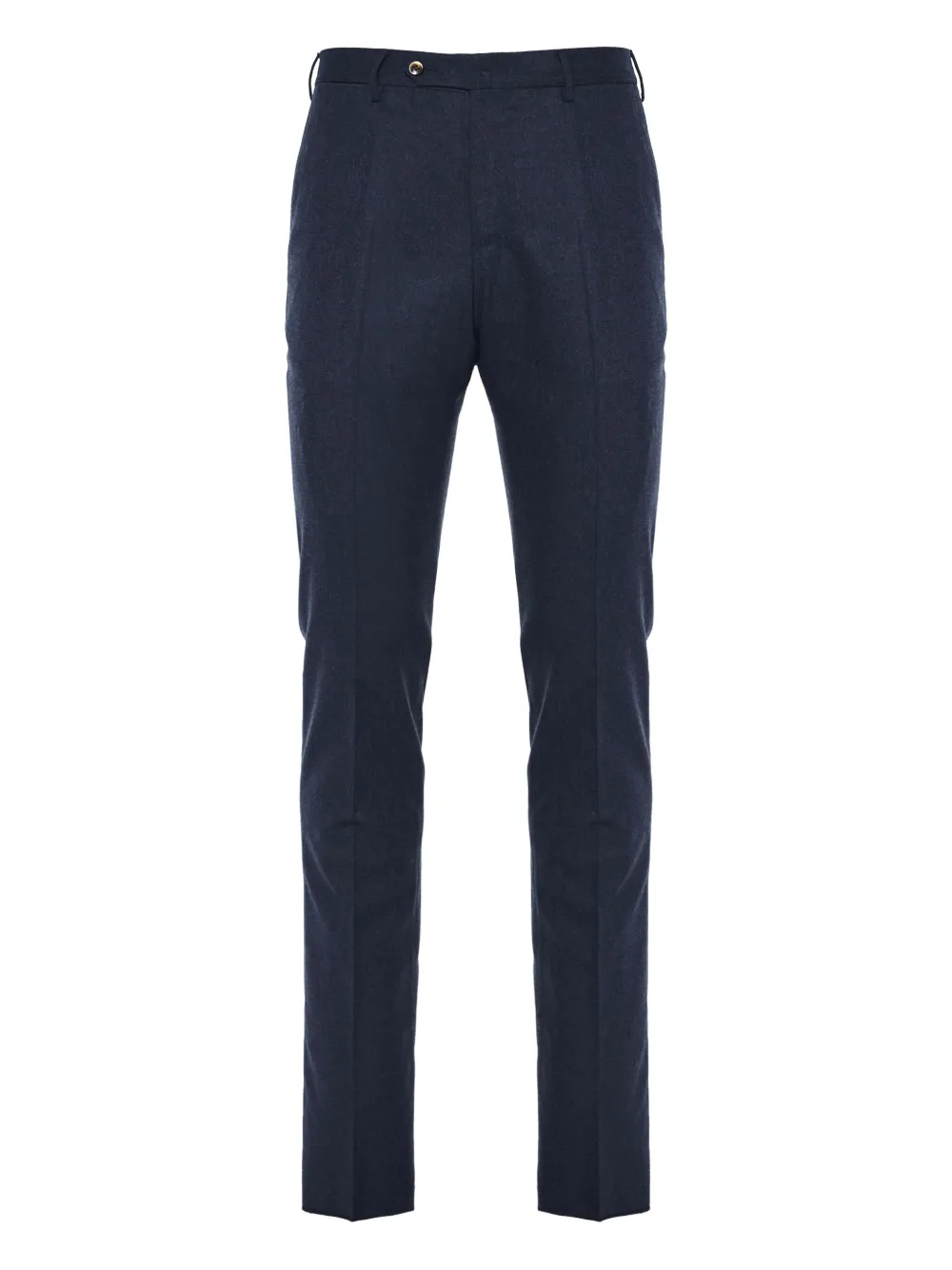 Pt Torino Textured Wool Trousers In Blue