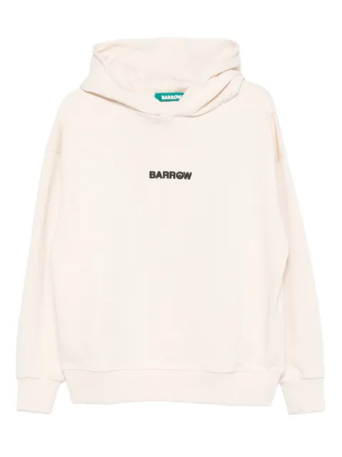 BARROW teddy-print cotton hoodie 