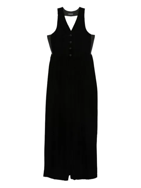 Emporio Armani button-fastening V-neck jumpsuit