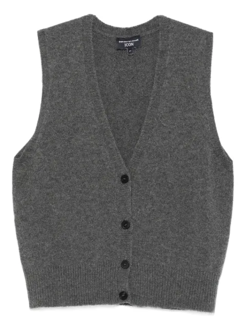 Emporio Armani button-front cashmere vest