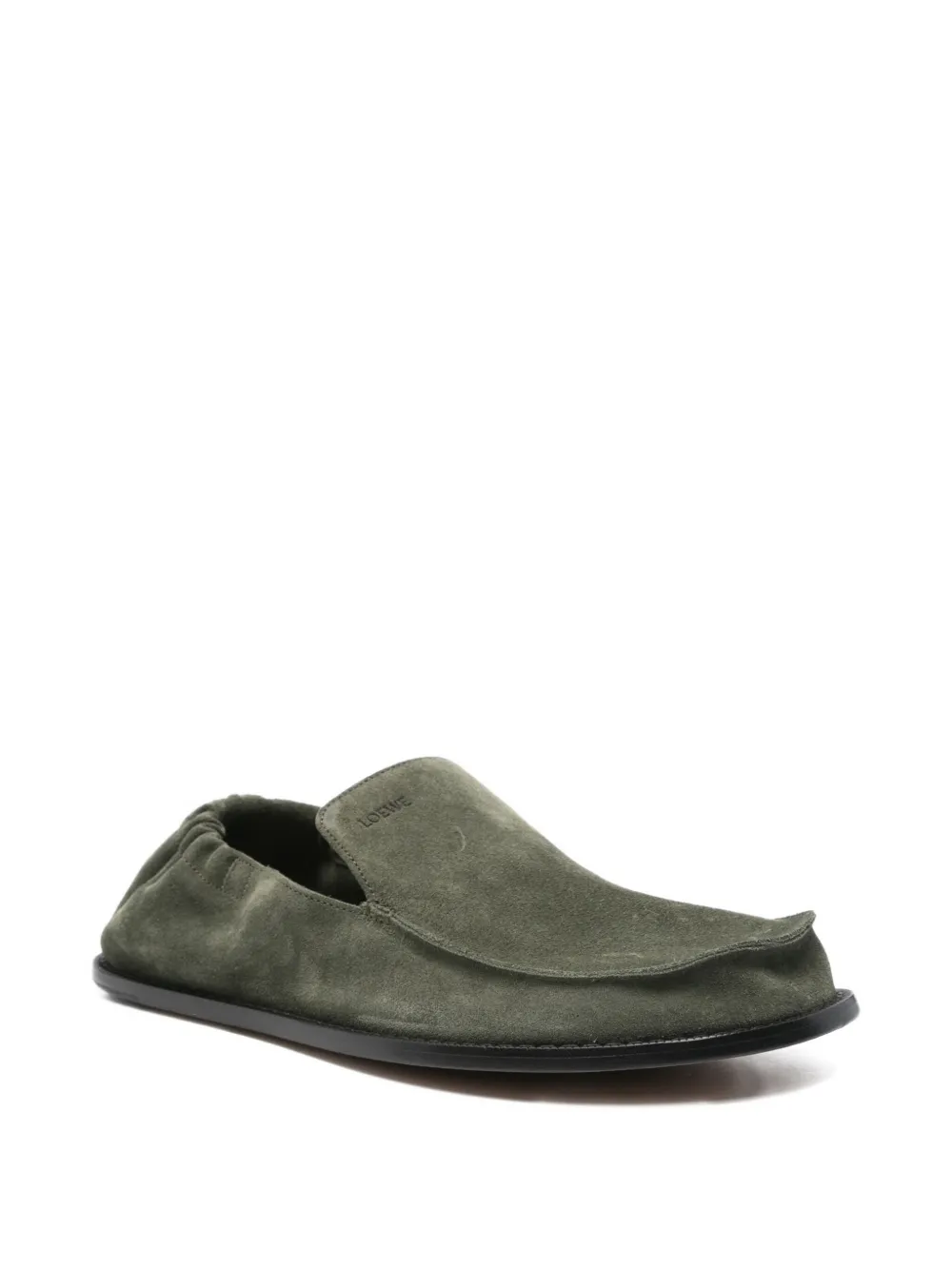 LOEWE Suède loafers - Groen