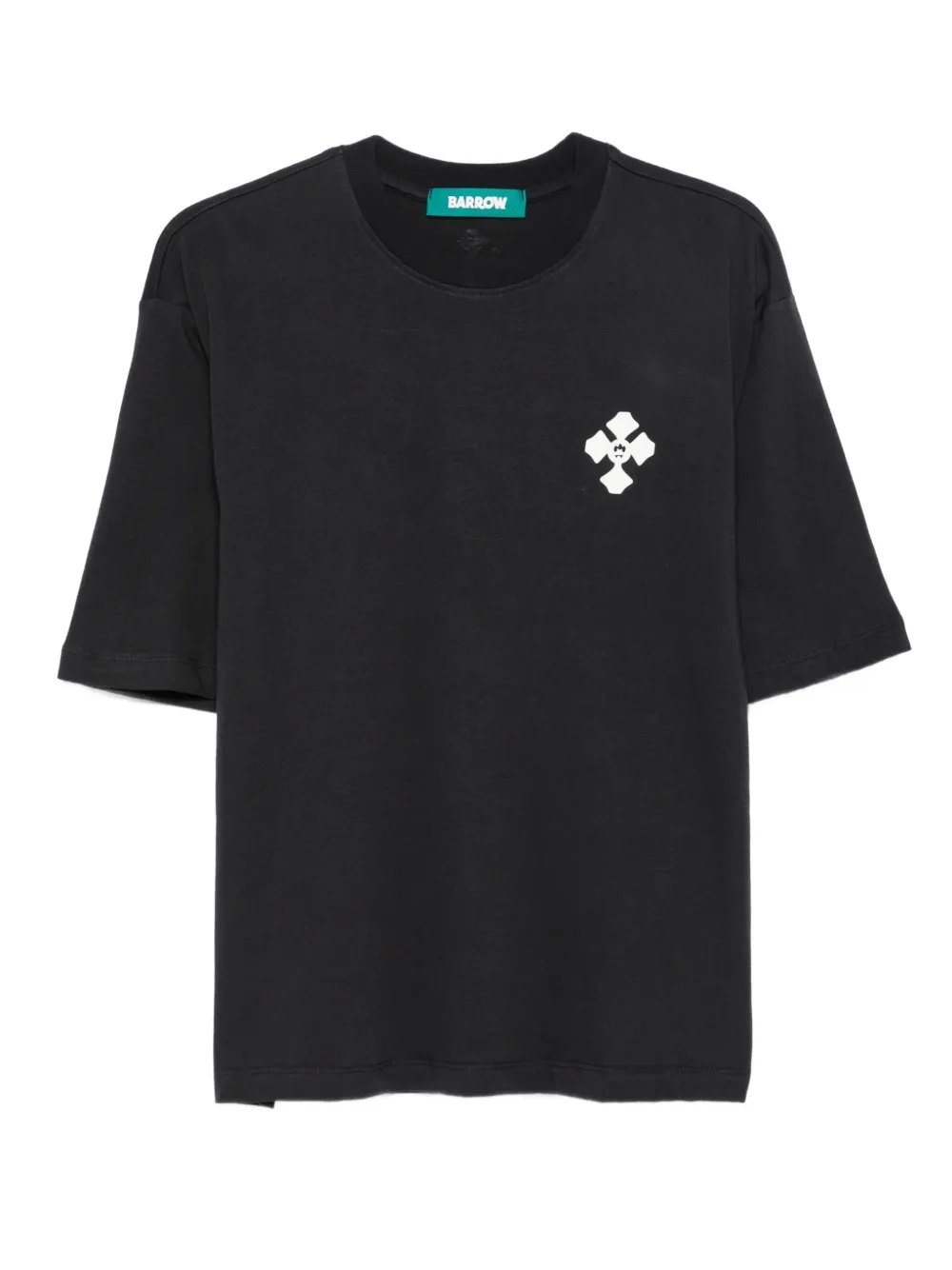 BARROW cross-embellished cotton T-shirt | Black | Image 1