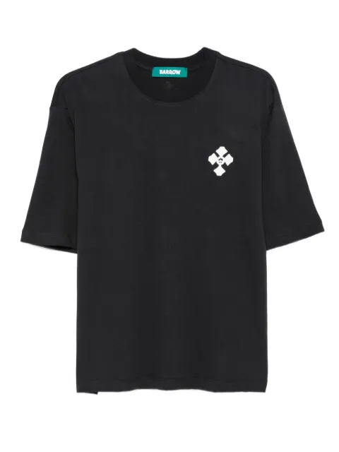 BARROW cross-embellished cotton T-shirt