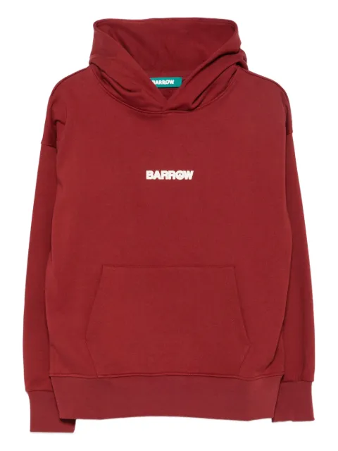 BARROW teddy-print hooded sweatshirt